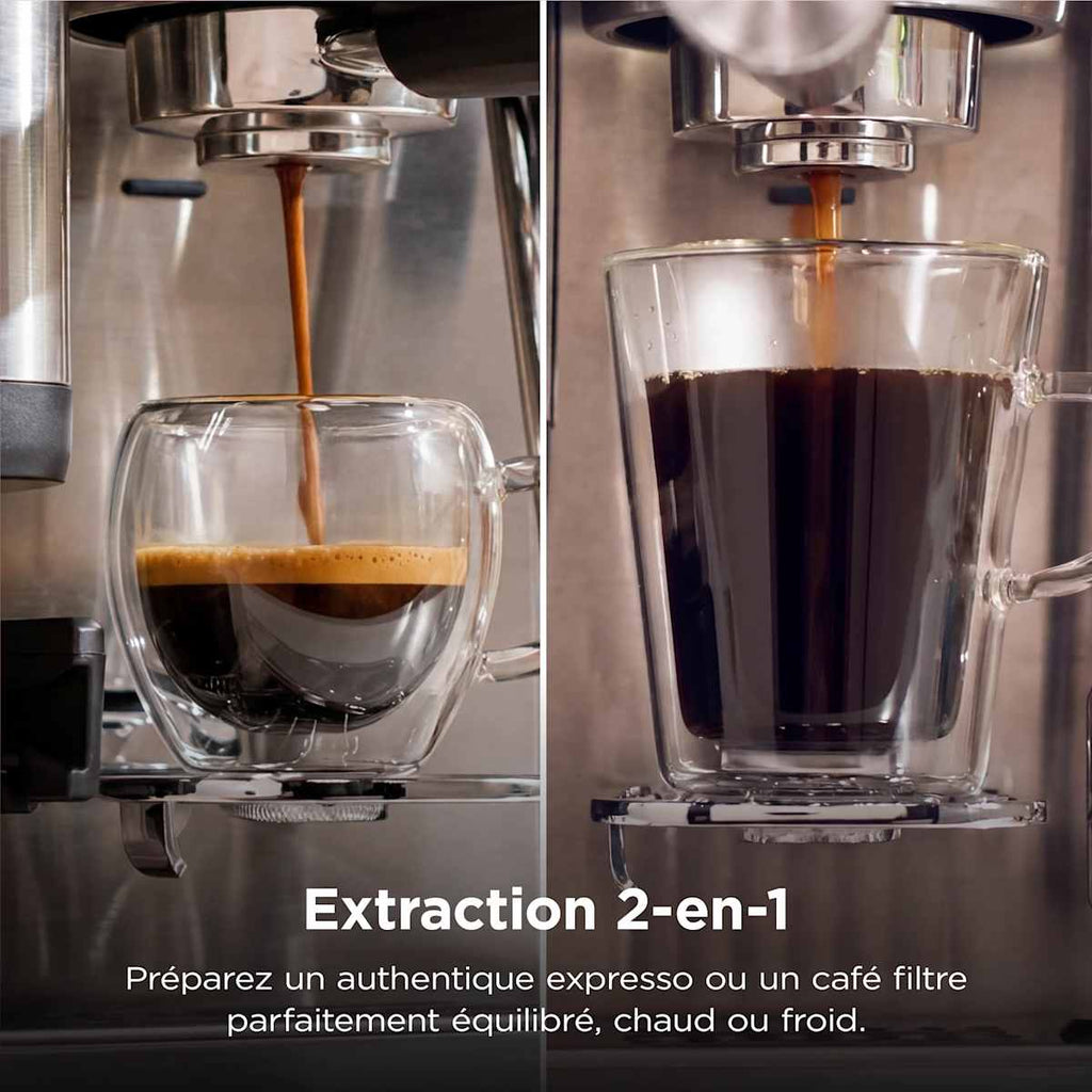 Machine à café semi-automatique Ninja Luxe Café MINI Plus - Argent