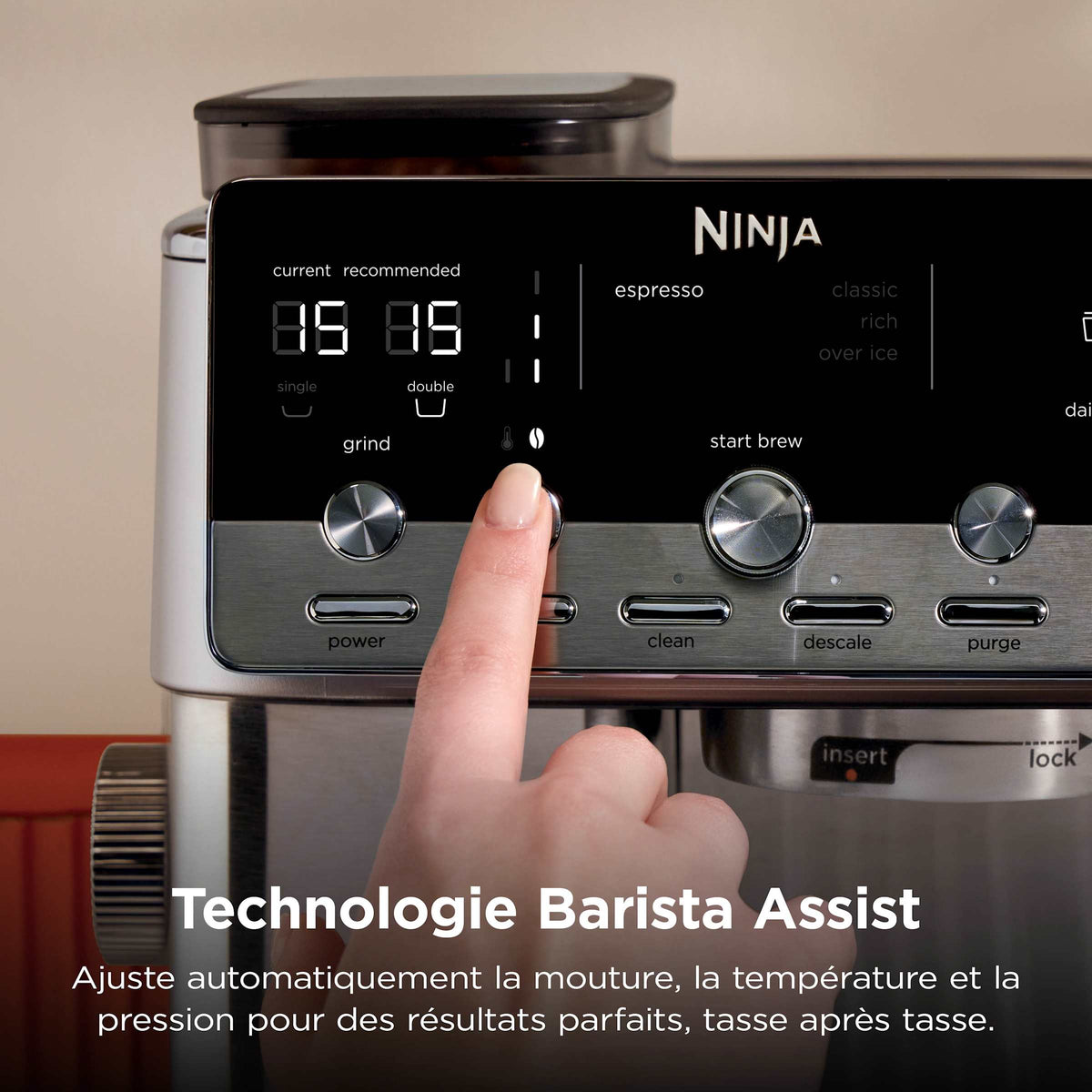 Machine à café semi-automatique Ninja Luxe Café MINI Plus - Argent