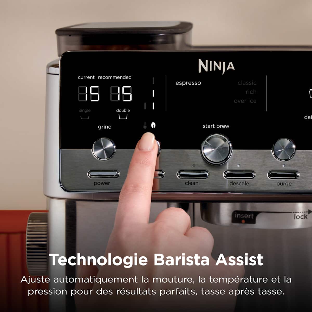 Machine à café semi-automatique Ninja Luxe Café MINI Plus - Argent