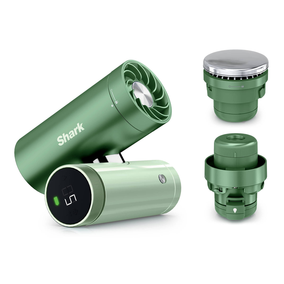 Ventilateur portable 3-en-1, brumisateur et plaque refroidissante Shark ChillPill - Vert