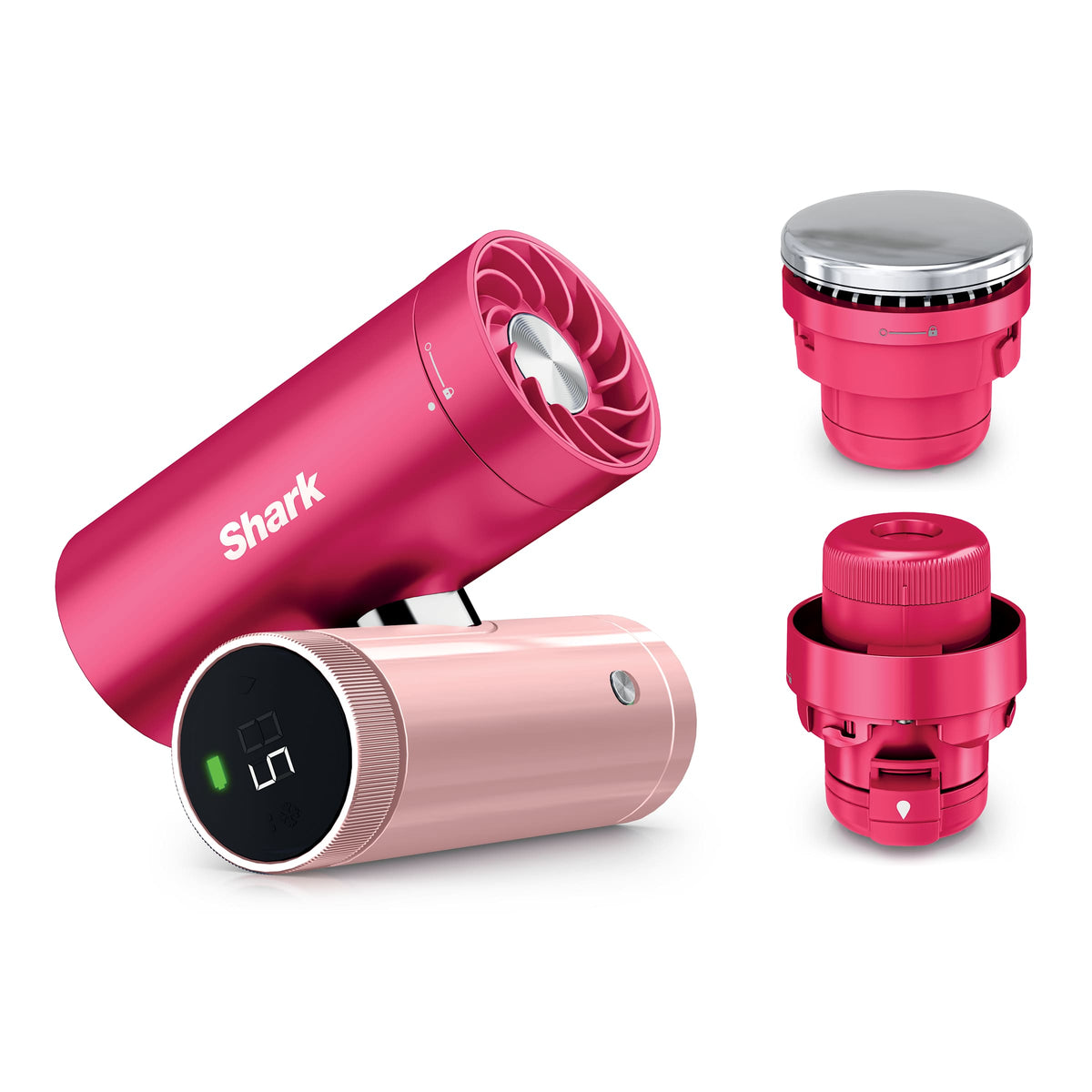 Ventilateur portable 3-en-1, brumisateur et plaque refroidissante Shark ChillPill - Rose