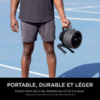 Ventilateur portable avec brume Shark FlexBreeze HydroGo - Gris foncé