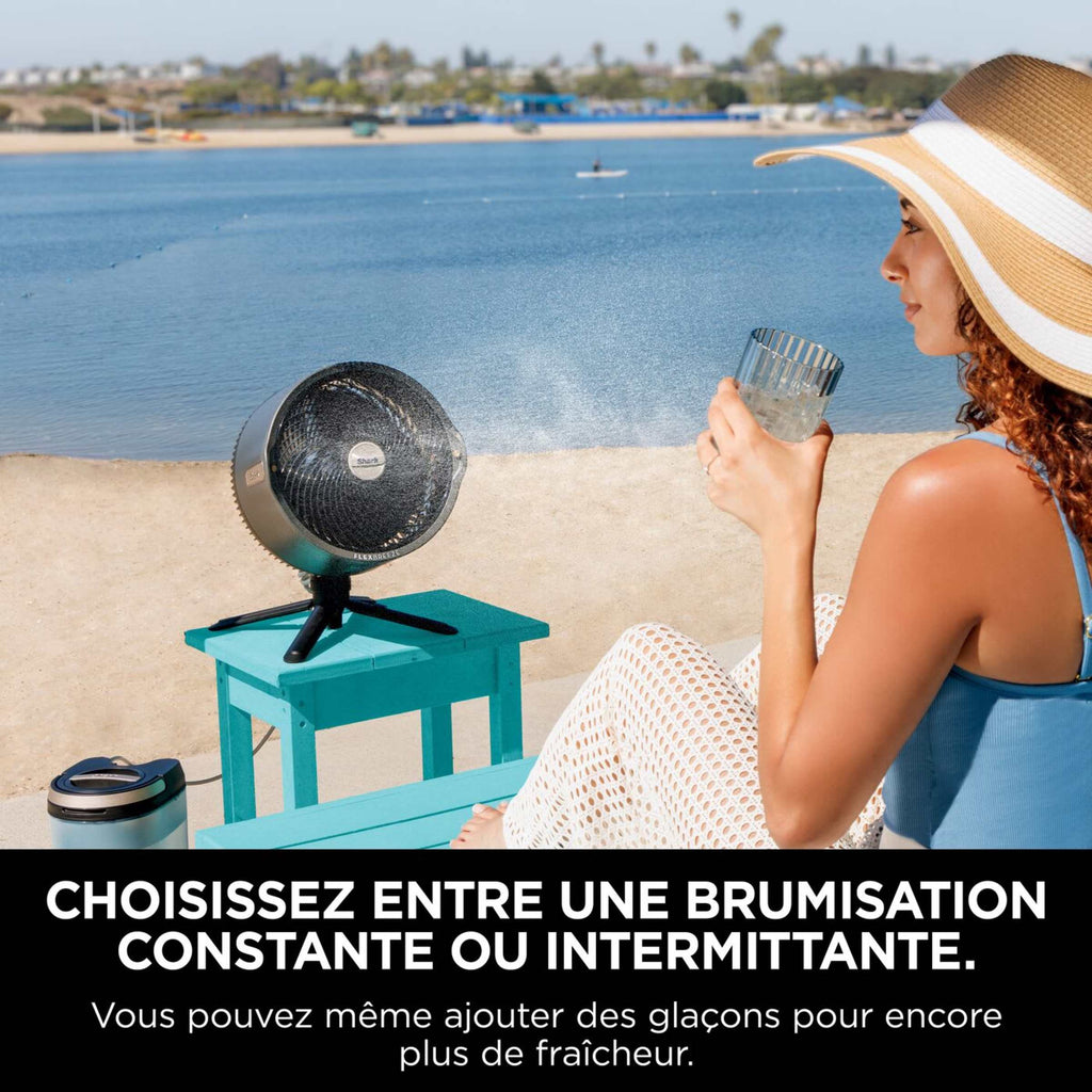 Shark FlexBreeze Pro Mist système de ventilation et de brumisation d’intérieur et d’extérieur