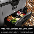 Ninja FrostVault 61 L Glacière roulante avec zone sèche, Gris ardoise FB265EUUKGY