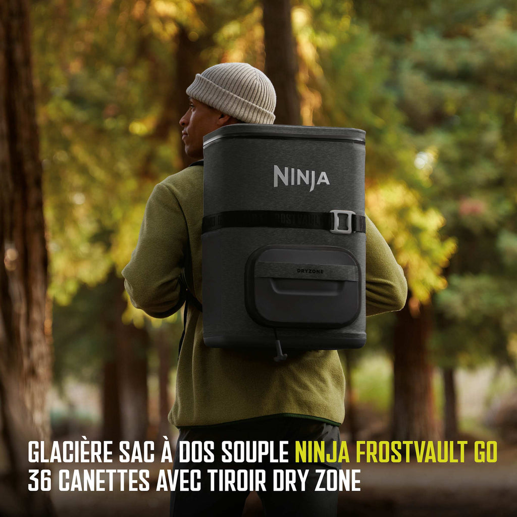 Glacière sac à dos Ninja FrostVault Go 36 canettes – Gris charbon FF136EUUKCG