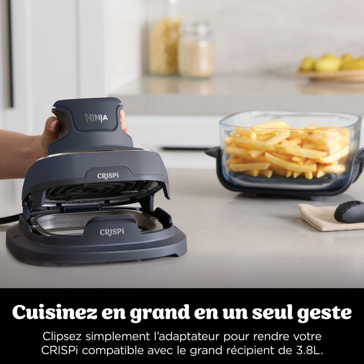 Air Fryer modulaire en verre Ninja CRISPi Cyber Space avec 5 récipients