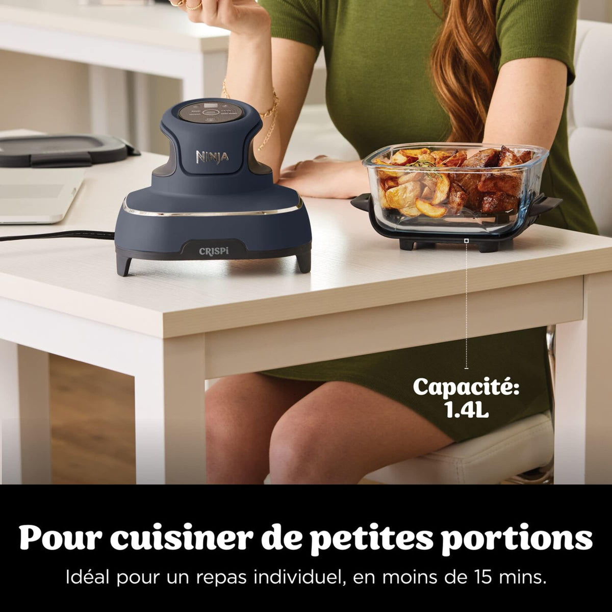 Air Fryer modulaire en verre Ninja CRISPi Cyber Space avec 5 récipients