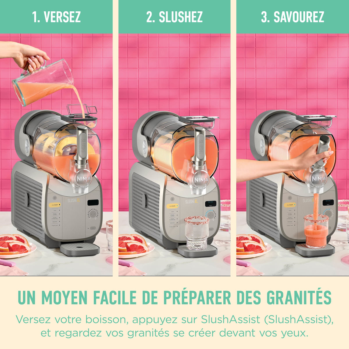 Machine à granités et boissons glacées Ninja SLUSHi XL - Moka