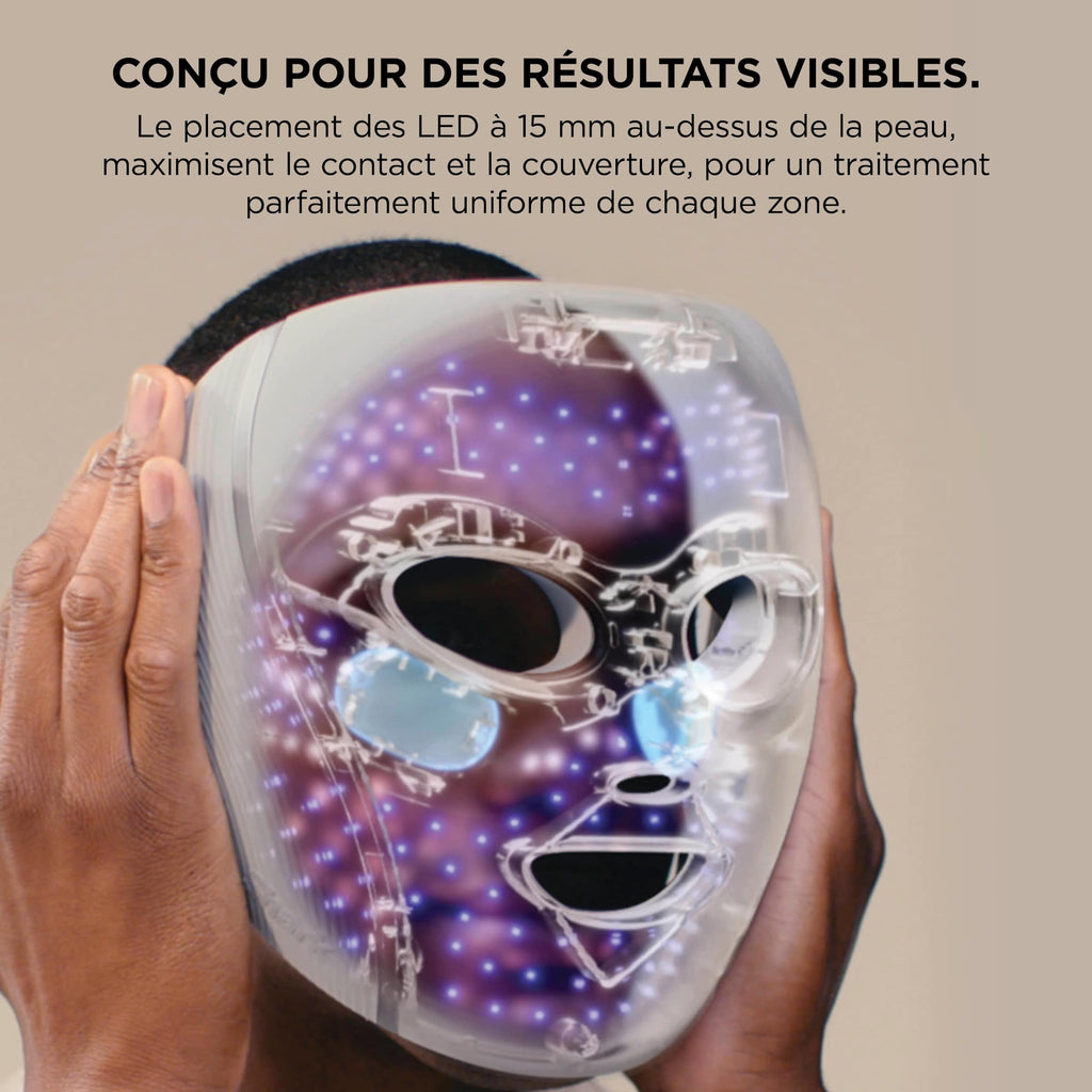 Masque LED Shark CryoGlow avec rafraîchissement du contour des yeux - Rose