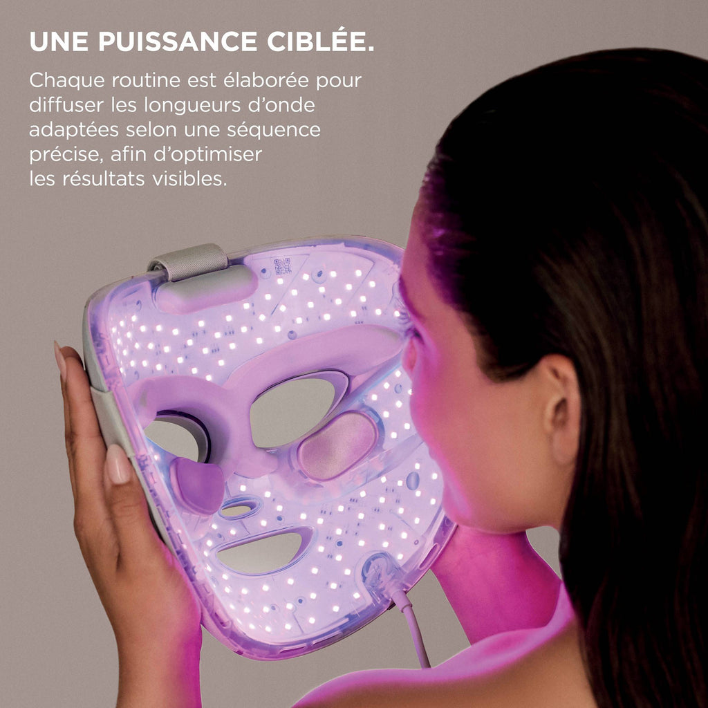 Pack Masque LED CryoGlow Shark avec rafraîchissement du contour des yeux et Stand de recharge