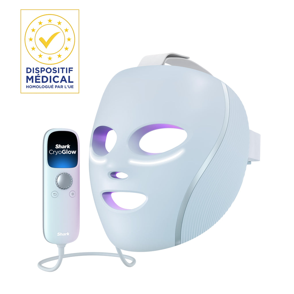 Masque LED Shark CryoGlow avec rafraîchissement du contour des yeux - Bleu Givré