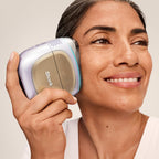 Masque LED CryoGlow + Appareil de soin FacialPro Glow + DePuffi - Bleu
