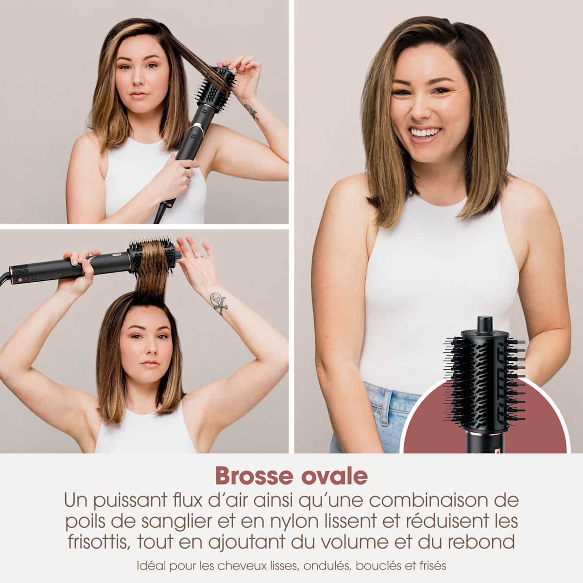 Multi-Styler et Sèche-Cheveux Shark FlexStyle sur-mesure Noir - 3 accessoires au choix