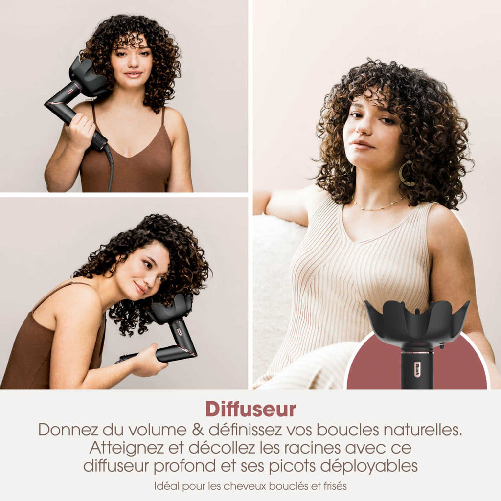 Multi-Styler et Sèche-Cheveux Shark FlexStyle sur-mesure Noir - 3 accessoires au choix