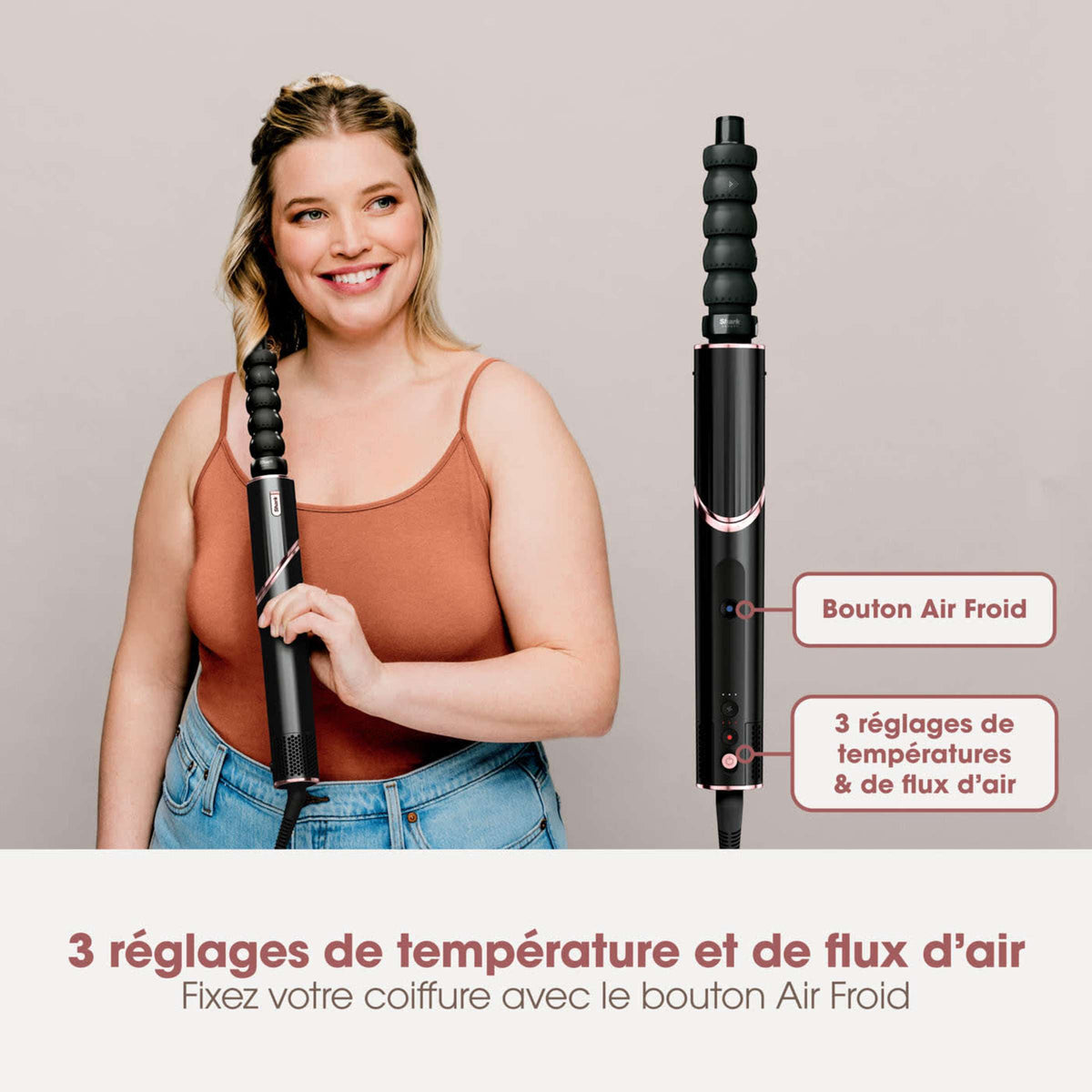 Multi-Styler et Sèche-Cheveux Shark FlexStyle sur-mesure Noir - 3 accessoires au choix