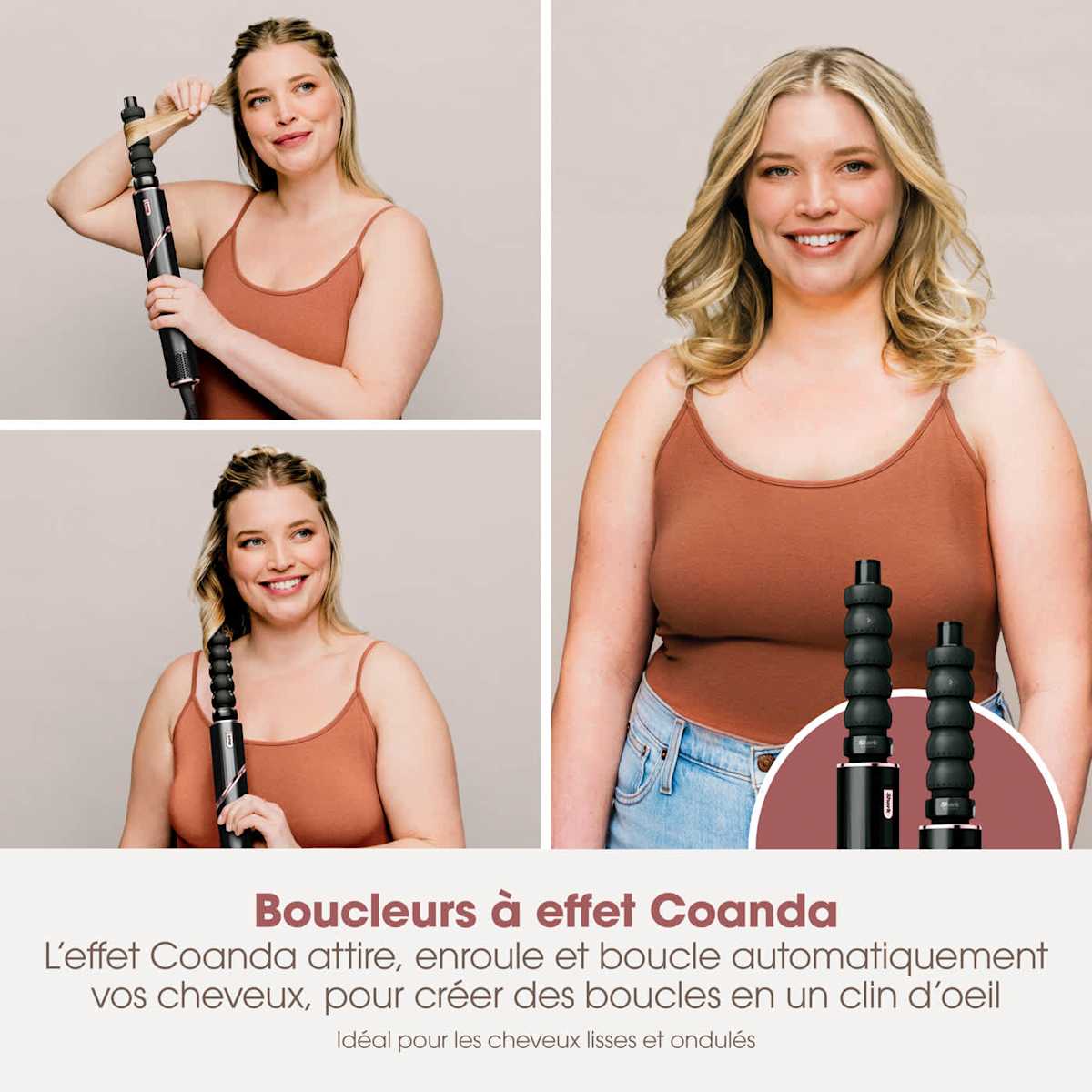 Multi-Styler et Sèche-Cheveux Shark FlexStyle sur-mesure Noir - 3 accessoires au choix