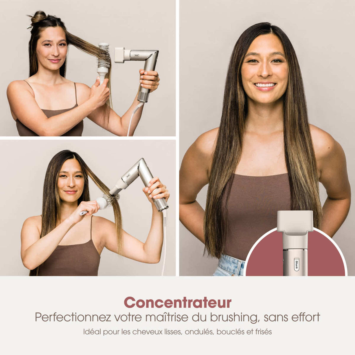 Multi-Styler et Sèche-Cheveux Shark FlexStyle sur-mesure StarDust - 3 accessoires au choix