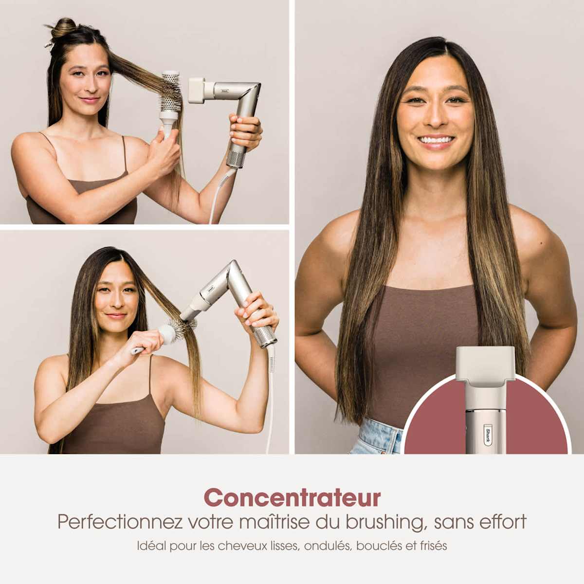 Multi-Styler et Sèche-Cheveux Shark FlexStyle sur-mesure StarDust - 3 accessoires au choix