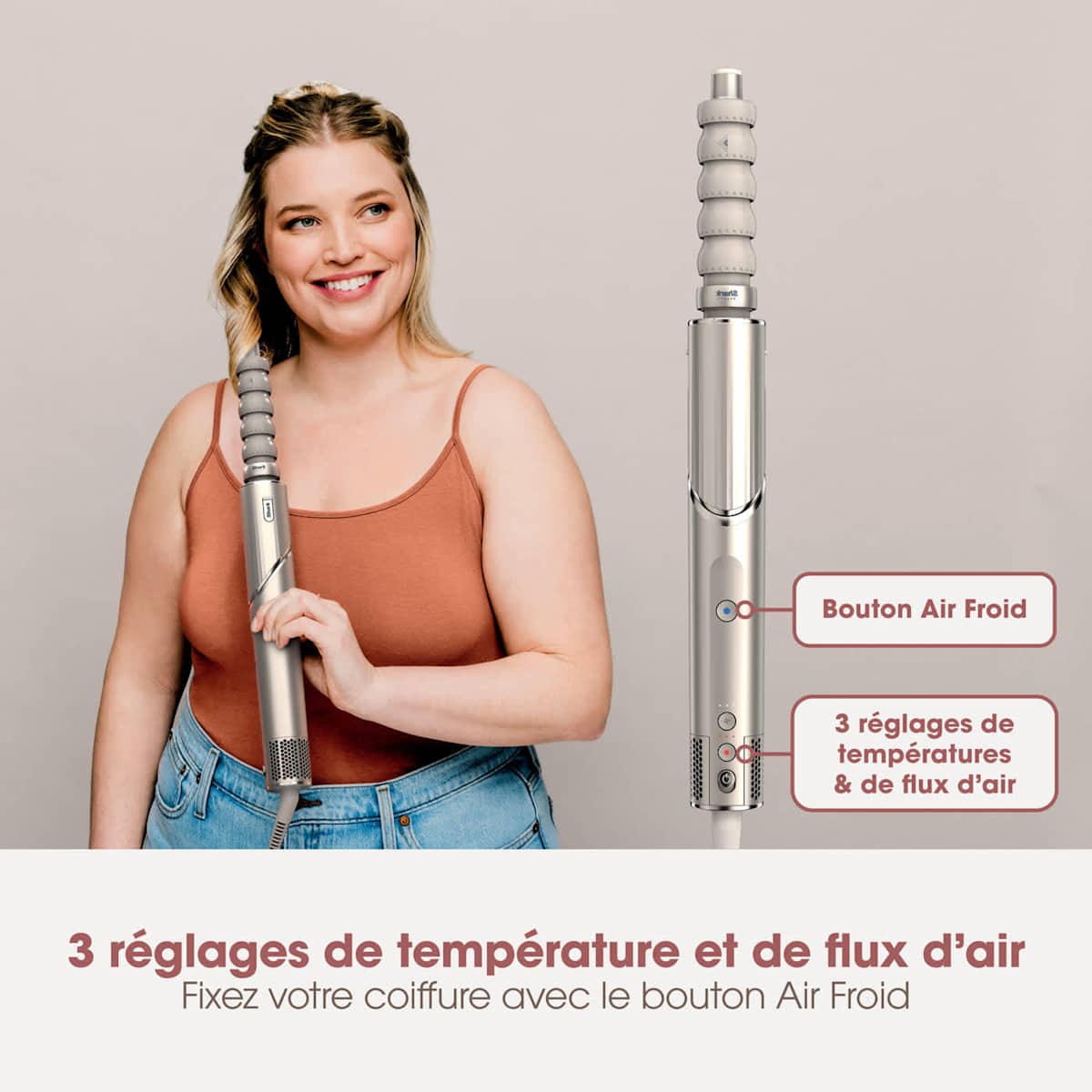 Multi-Styler et Sèche-Cheveux Shark FlexStyle sur-mesure StarDust - 3 accessoires au choix