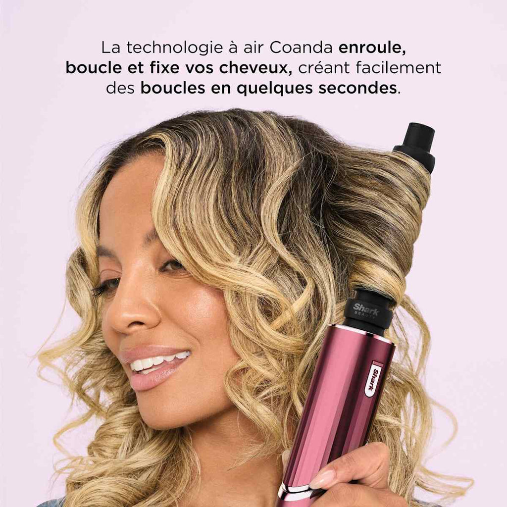 Multi-Styler et Sèche-Cheveux 5-en-1 Shark FlexStyle - Cerise Noire