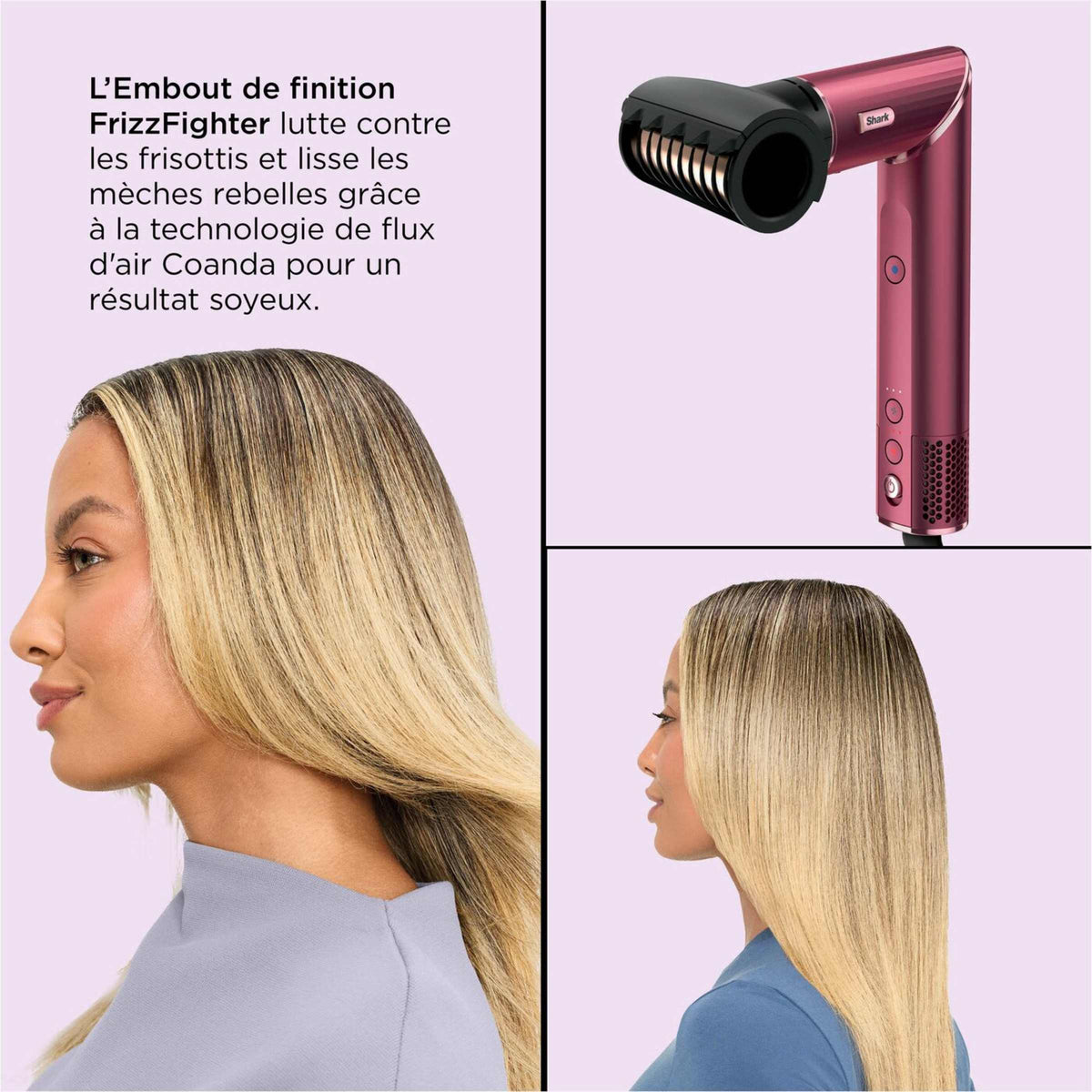 Multi-Styler et Sèche-Cheveux 5-en-1 Shark FlexStyle - Cerise Noire