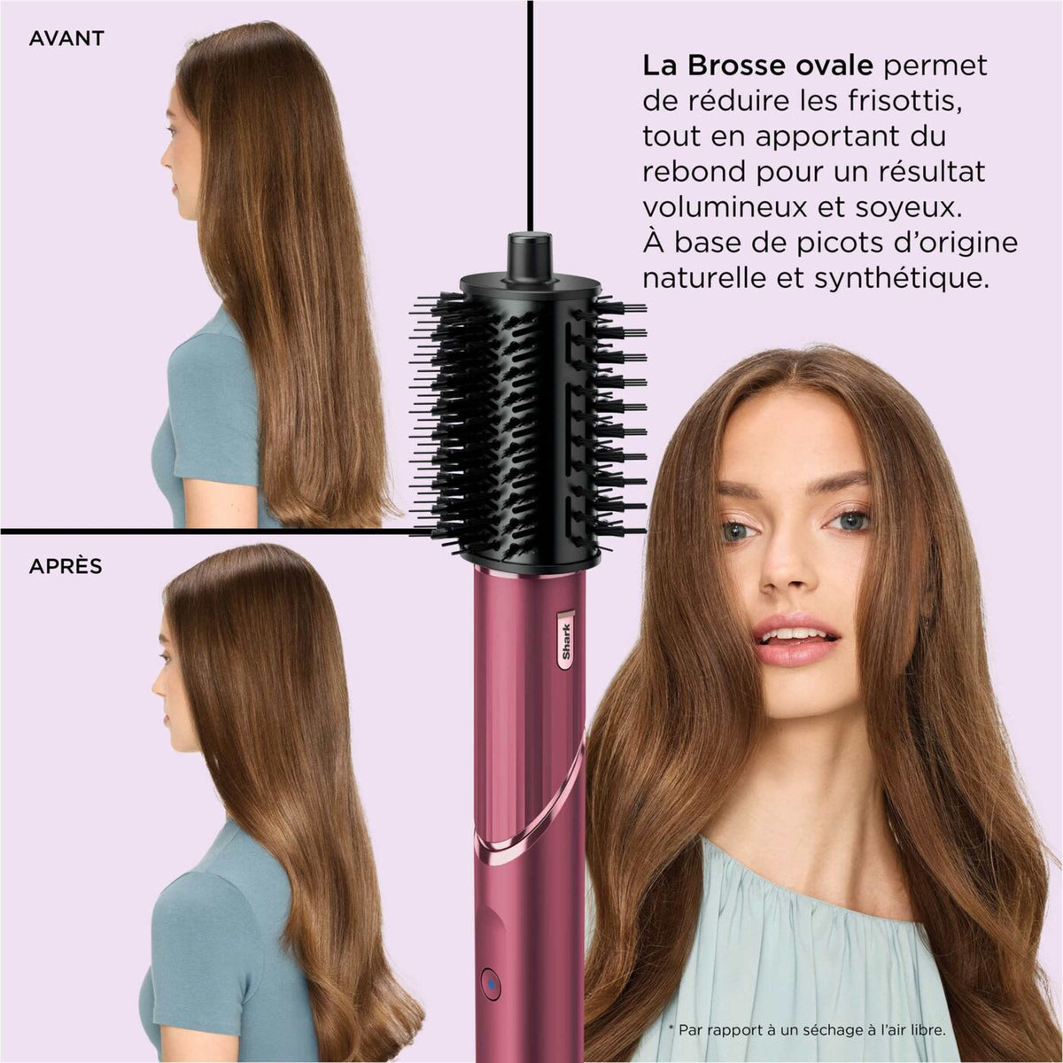 Multi-Styler et Sèche-Cheveux 5-en-1 Shark FlexStyle - Cerise Noire