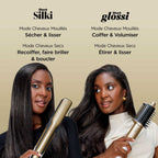 Multi-Styler premium et Sèche-Cheveux Shark Glam sur-mesure Or - 1 embout au choix