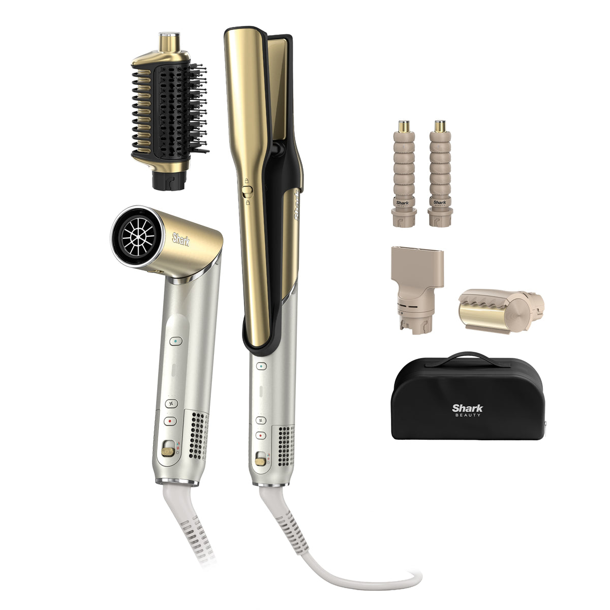 Multi-Styler Shark Glam Lisseur avec 5 embouts dont embout RapidGloss