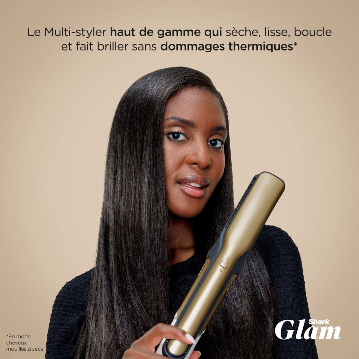 Multi-Styler Shark Glam Lisseur avec 5 embouts dont embout RapidGloss