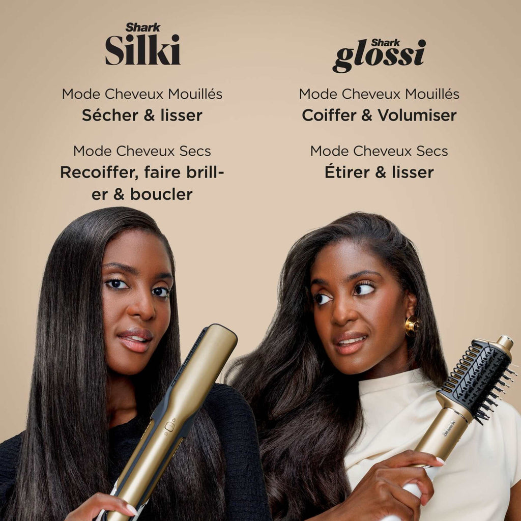 Multi-Styler Shark Glam Lisseur avec 5 embouts dont embout RapidGloss