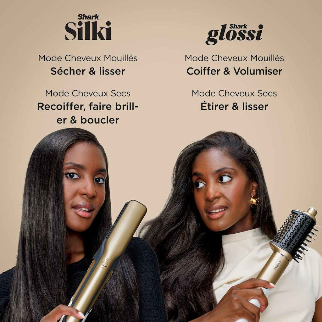 Multi-Styler Shark Glam Lisseur avec 5 embouts dont embout RapidGloss