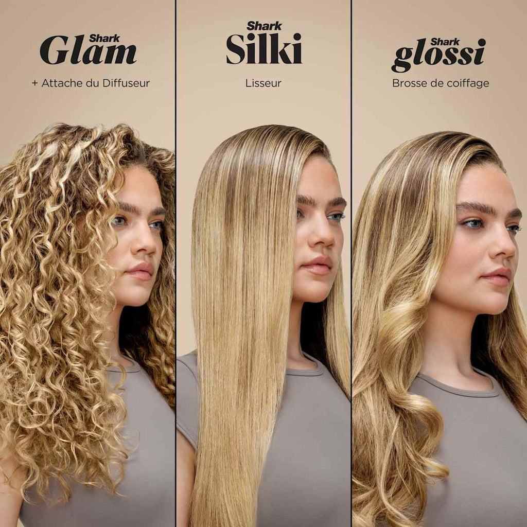 Multi-Styler Shark Glam Lisseur avec 5 embouts dont embout RapidGloss