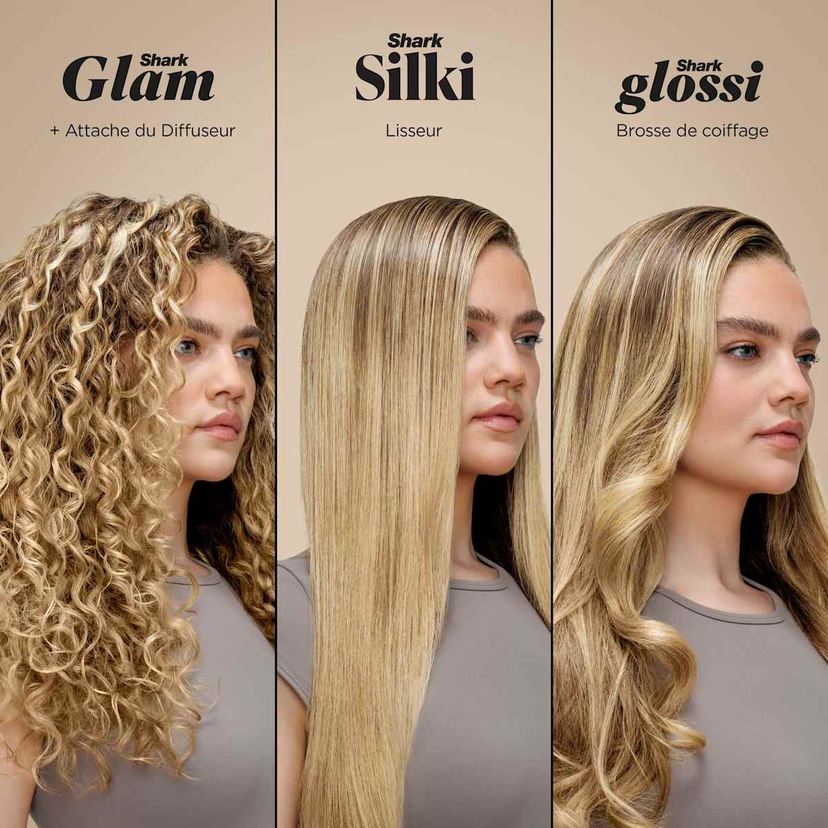 Multi-Styler Shark Glam Lisseur avec 5 embouts dont embout RapidGloss