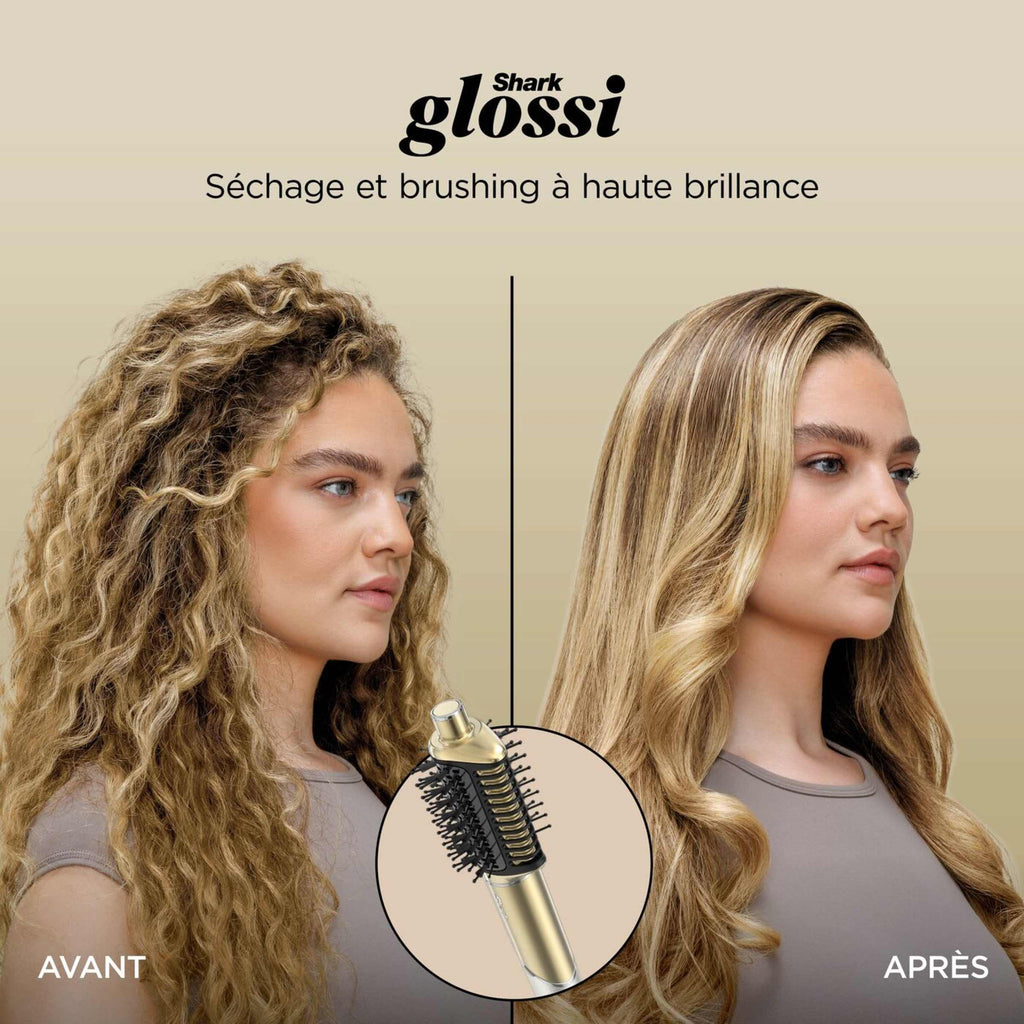 Multi-Styler premium et Sèche-Cheveux 5-en-1 avec diffuseur Shark Glam - Or