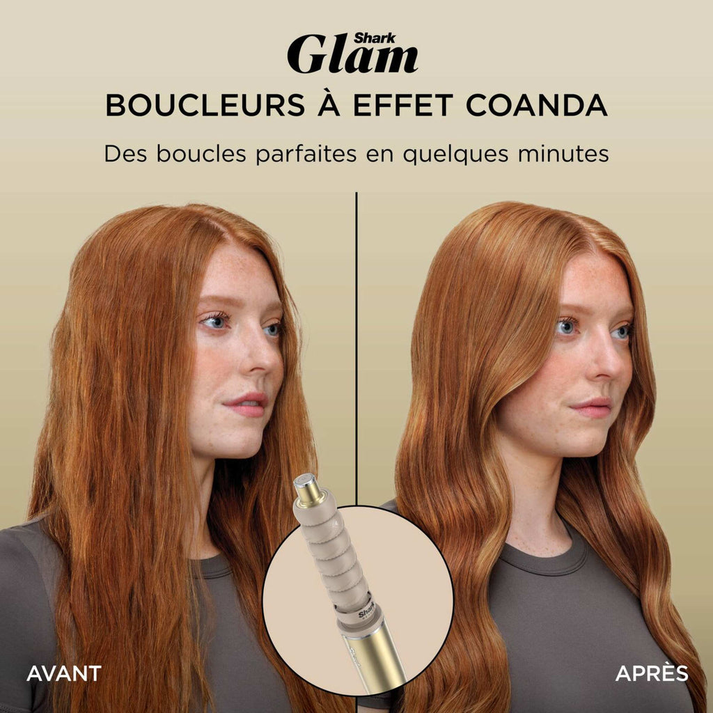 Multi-Styler premium et Sèche-Cheveux 5-en-1 avec diffuseur Shark Glam - Or
