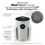 Purificateur d'air Shark NeverChange5 Compact Pro, jusqu'à 23 m²​