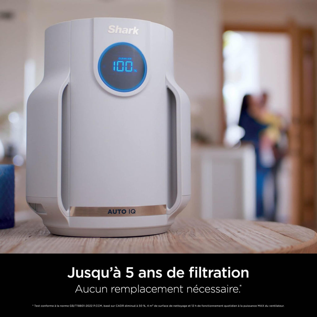 Purificateur d'air Shark NeverChange5 Compact Pro, jusqu'à 23 m²​