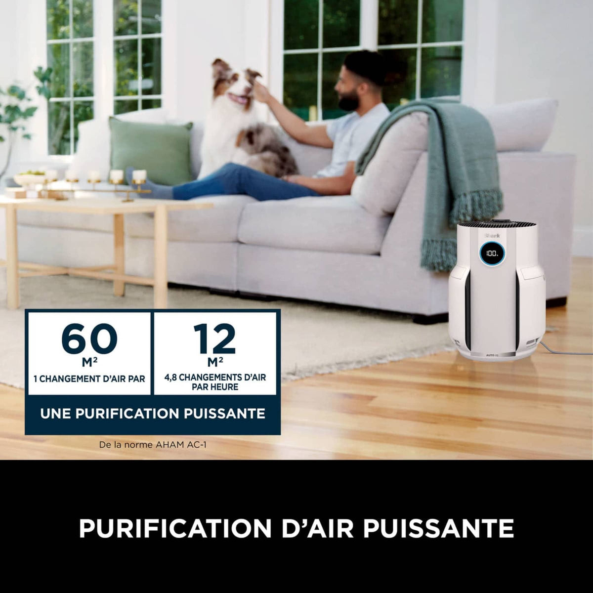 Purificateur d'air Shark NeverChange5, jusqu'à 60 m²​