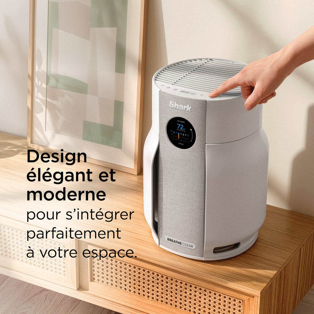 Purificateur d'air Shark BreatheClear avec NeverChange6, jusqu'à 70 m²​