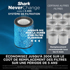 Purificateur d'air Shark NeverChange5 MAX, jusqu'à 200 m²​