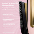 Lisseur + Sèche-cheveux tout-en- un Shark SilkiPro Straight, avec étui de rangement résistant à la chaleur - Quartz Rose