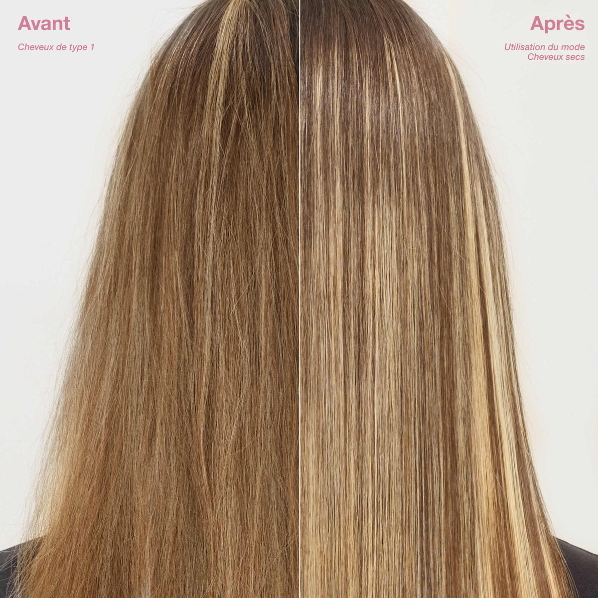 Lisseur + Sèche-cheveux tout-en- un Shark SilkiPro Straight, avec étui de rangement résistant à la chaleur - Quartz Rose