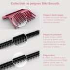Lisseur + Sèche-cheveux tout-en- un Shark SilkiPro Straight, avec étui de rangement résistant à la chaleur - Quartz Rose