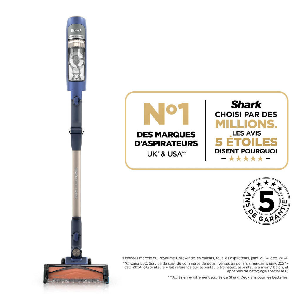 Aspirateur balai sans fil Shark PowerDetect Speed – Ultramarine