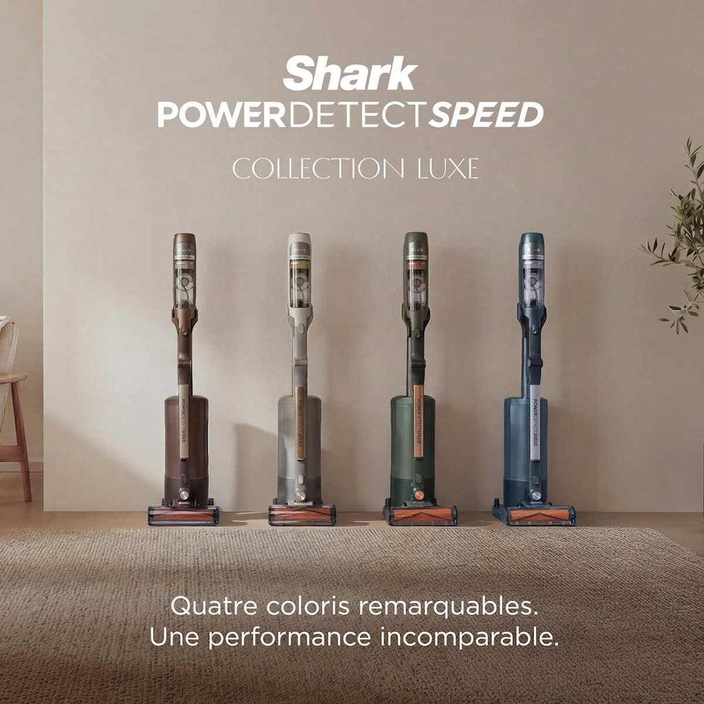 Aspirateur balai sans fil Shark PowerDetect Speed Collection Luxe Clean & Empty - Ivoire