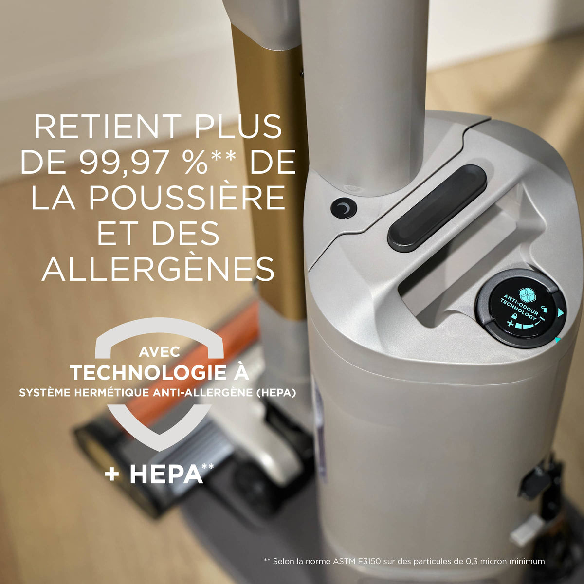 Aspirateur balai sans fil Shark PowerDetect Speed Collection Luxe Clean & Empty - Ivoire