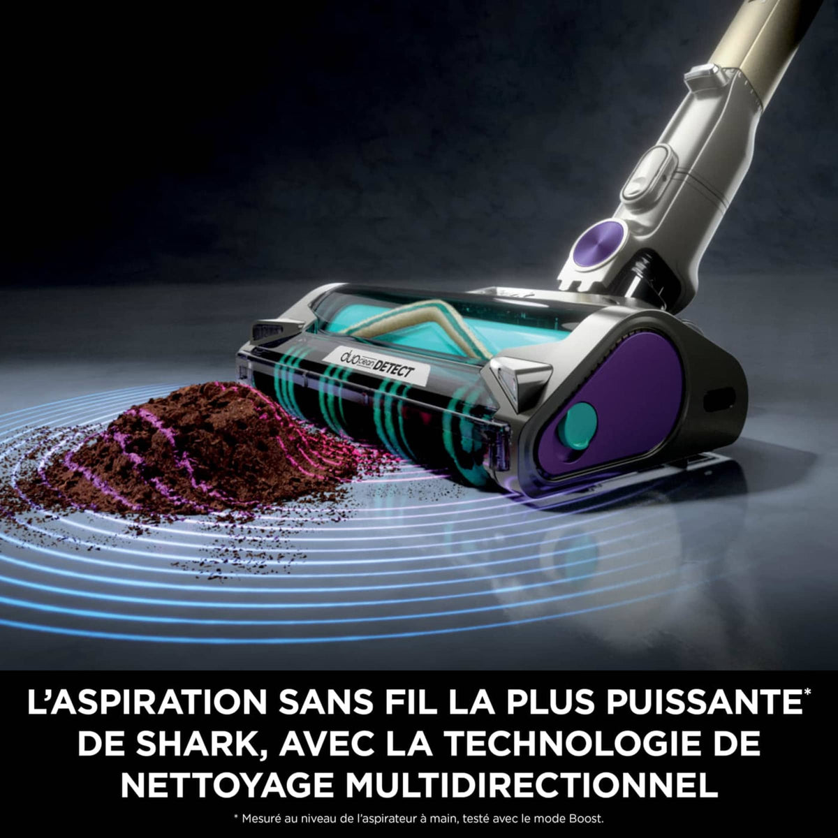 Aspirateur balai sans fil Shark PowerDetect Clean, 70 min d'autonomie