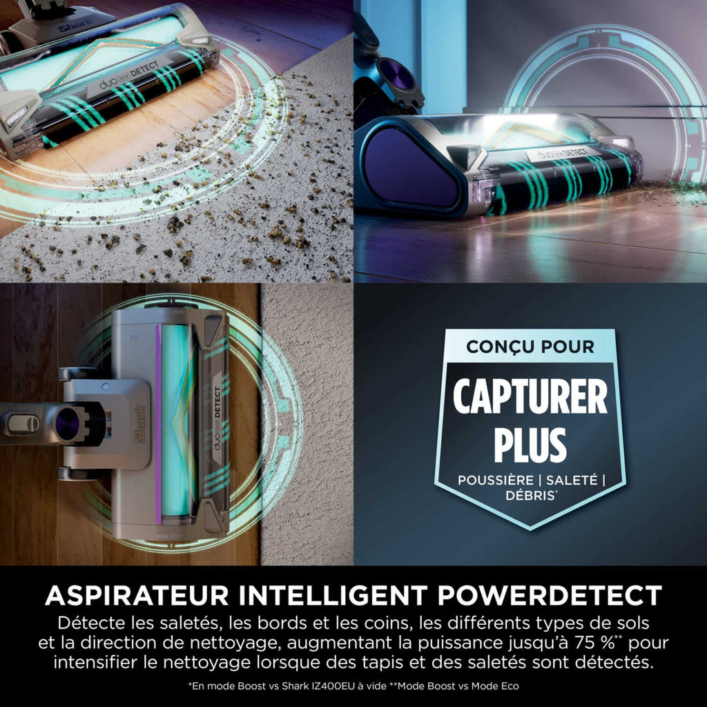 Aspirateur balai sans fil Shark PowerDetect Clean, 70 min d'autonomie
