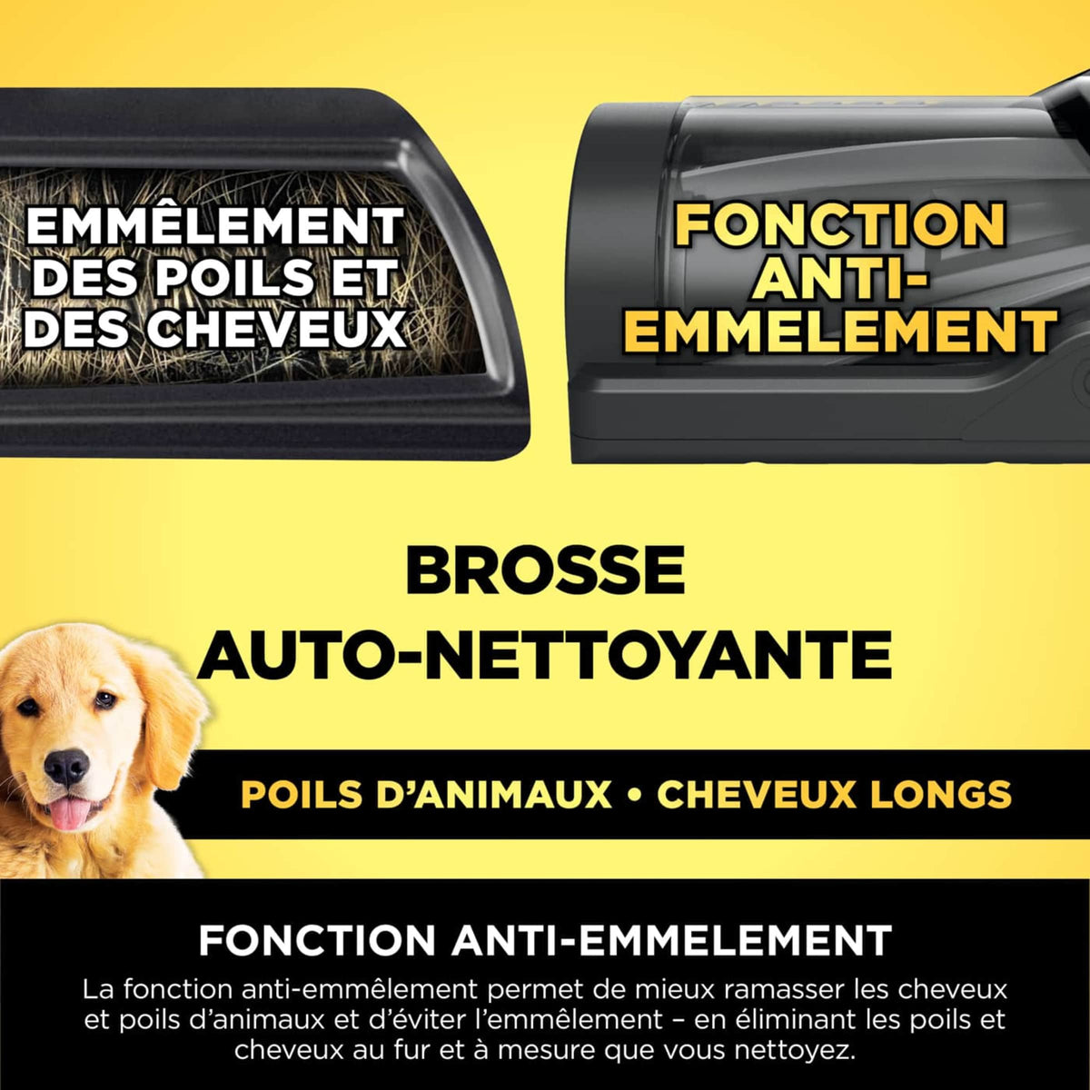 Aspirateur balai sans fil Shark PowerDetect Clean, 70 min d'autonomie