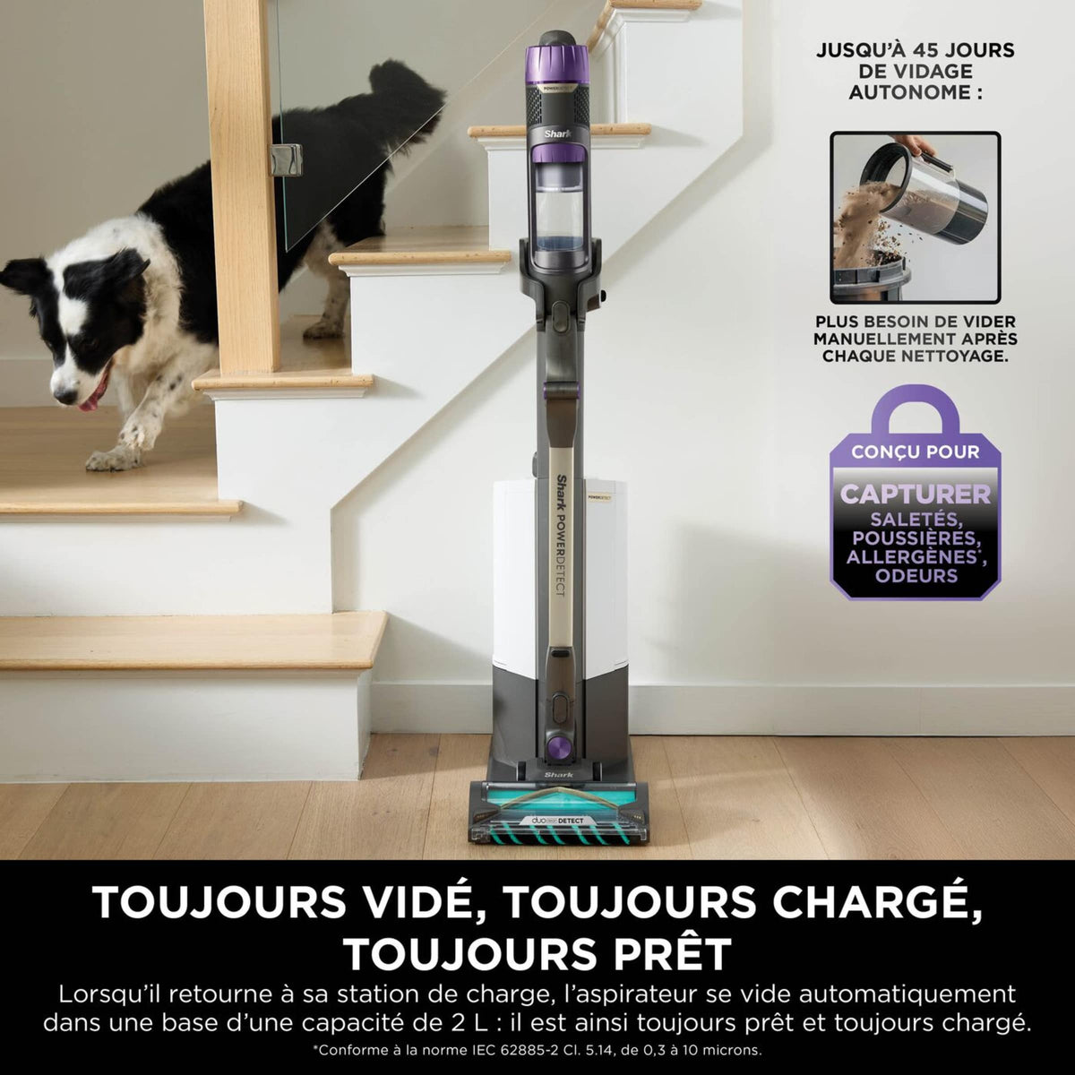 Aspirateur sans fil Shark PowerDetect Clean & Empty avec autovidage